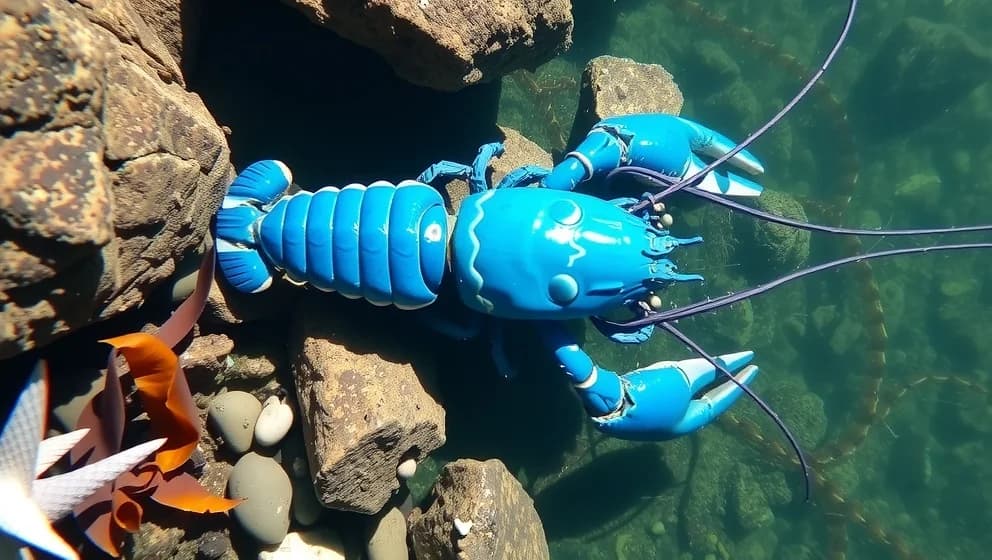 Vad är blå hummer och var finns den