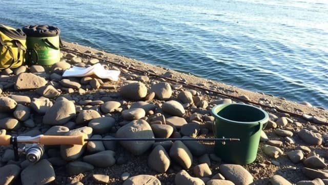 Fiska i Vänervägen från land