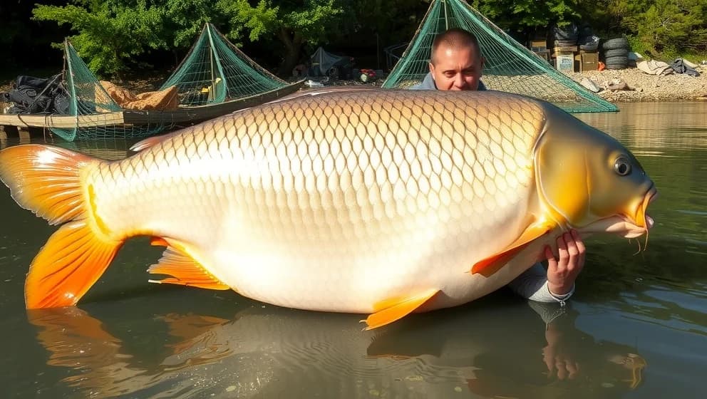 Världens största karp finns där