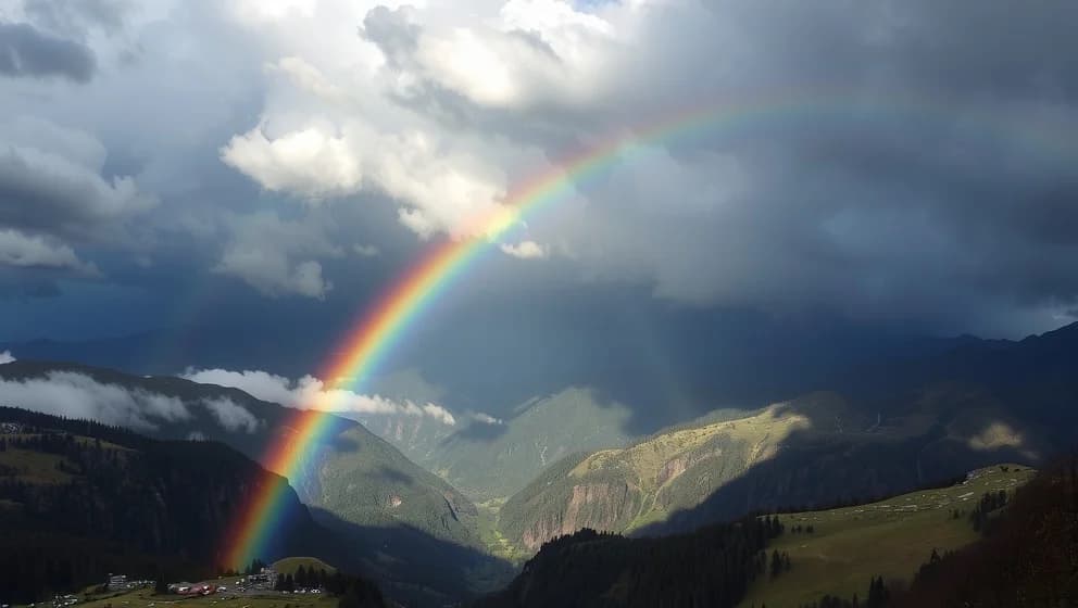 Världens största regnbåge fanns där